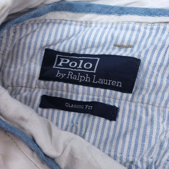 Polo by Ralph Lauren Button Zip Medium Wash Chino Pants Mens Size 36/32 Beige - Picture 4 of 10